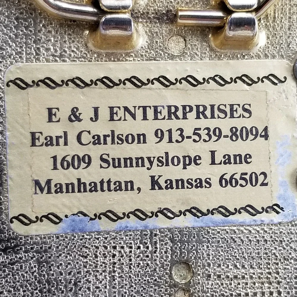 E & J Enterprises American Legion 40 &‎ 8 Gold Tone Western Style Belt Buckle